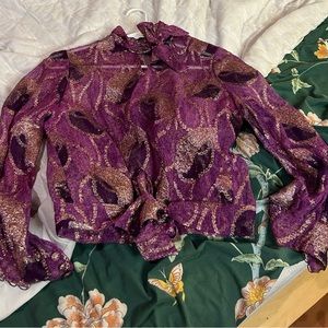 Vintage German Sheer Perfection Blouse. Size 4-6